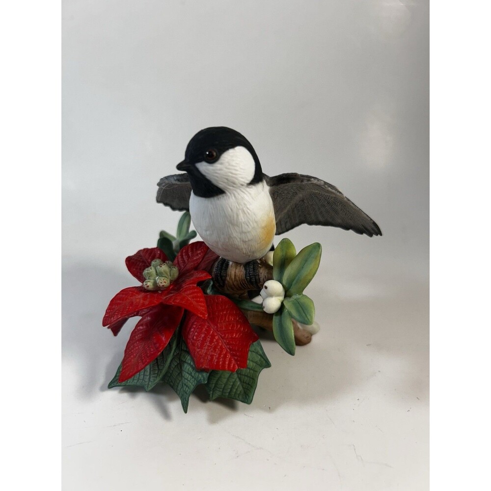 1997 Lenox Limited Edition Christmas Chickadee Bird Porcelain Figurine